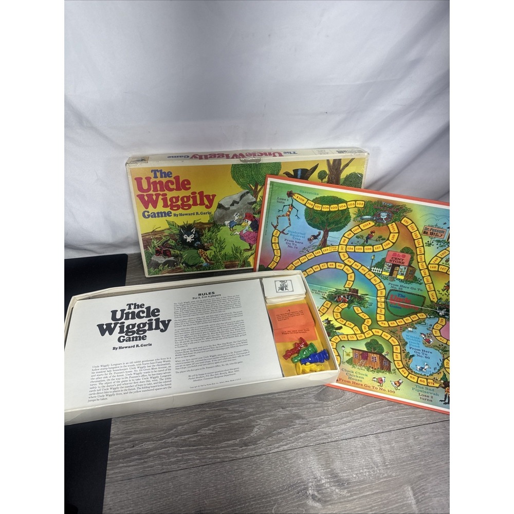Vintage 1967 Uncle Wiggily Boardgame #160 by Howard R Garis Parker Brothers Game